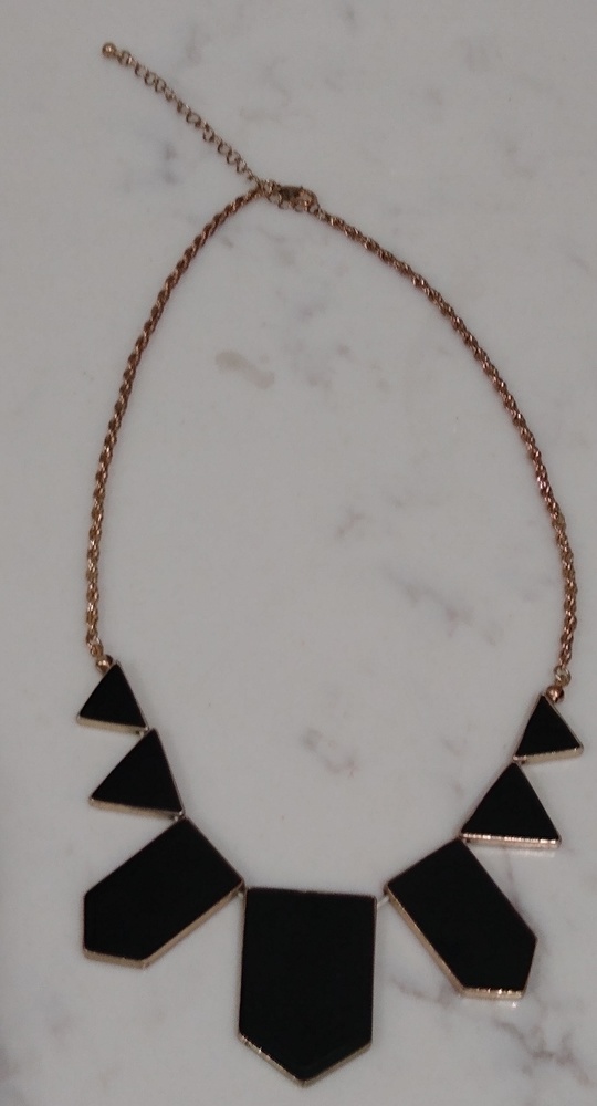 Black & Gold Colored Adjustable Necklace